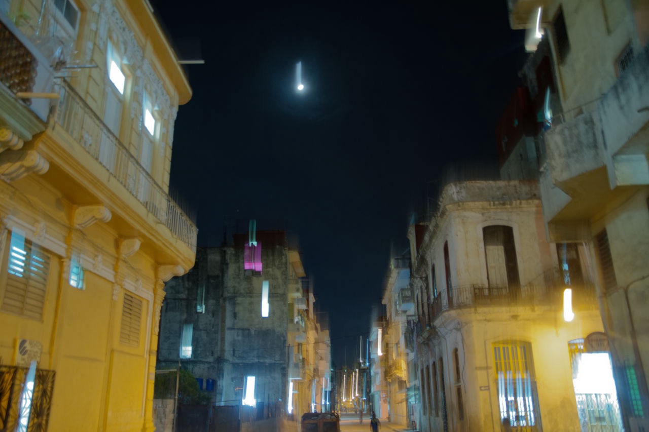 city lights near Malecon